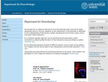 Tablet Screenshot of neuro.univie.ac.at