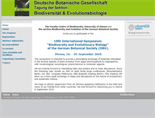 Tablet Screenshot of biodiversitaet.univie.ac.at