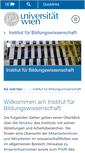 Mobile Screenshot of bildungswissenschaft.univie.ac.at