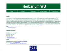 Tablet Screenshot of herbarium.univie.ac.at