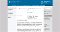 Desktop Screenshot of chemosensorik.univie.ac.at
