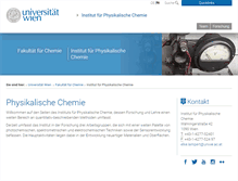 Tablet Screenshot of pchem.univie.ac.at