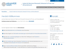 Tablet Screenshot of privatrecht.univie.ac.at