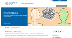 Desktop Screenshot of konfliktberatung.univie.ac.at