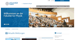 Desktop Screenshot of physik.univie.ac.at