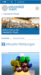 Mobile Screenshot of physik.univie.ac.at