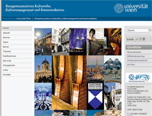 Tablet Screenshot of kulturgueterschutz.univie.ac.at