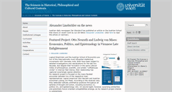 Desktop Screenshot of dkplus-sciences-contexts.univie.ac.at