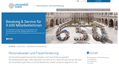 Desktop Screenshot of personaladministration.univie.ac.at