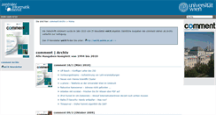 Desktop Screenshot of comment.univie.ac.at