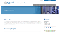 Desktop Screenshot of comp-phys.univie.ac.at