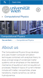 Mobile Screenshot of comp-phys.univie.ac.at
