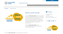 Desktop Screenshot of lebenswerteschule.univie.ac.at