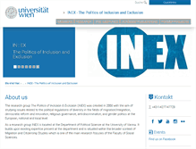 Tablet Screenshot of inex.univie.ac.at