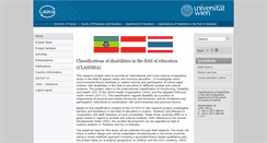 Desktop Screenshot of classifications-of-disabilities.univie.ac.at
