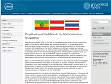 Tablet Screenshot of classifications-of-disabilities.univie.ac.at