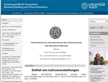 Tablet Screenshot of fsprivatrechtsreform.univie.ac.at