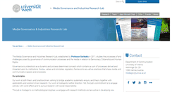 Desktop Screenshot of mediagovernance.univie.ac.at