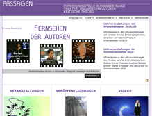 Tablet Screenshot of passagen.univie.ac.at