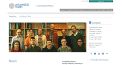 Desktop Screenshot of gravity.univie.ac.at