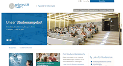 Desktop Screenshot of informatik.univie.ac.at