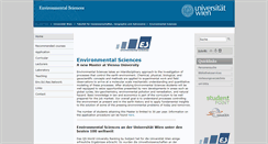 Desktop Screenshot of envsc.univie.ac.at