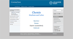 Desktop Screenshot of elearnchemie.univie.ac.at