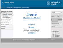 Tablet Screenshot of elearnchemie.univie.ac.at
