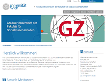 Tablet Screenshot of gz-sowi.univie.ac.at