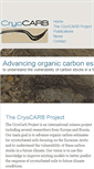 Mobile Screenshot of cryocarb.univie.ac.at