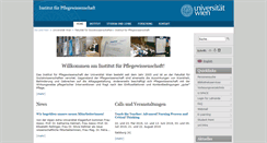 Desktop Screenshot of pflegewissenschaft.univie.ac.at