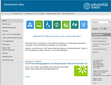 Tablet Screenshot of barrierefreielehre.univie.ac.at
