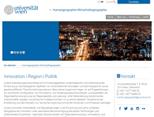 Tablet Screenshot of humangeo.univie.ac.at