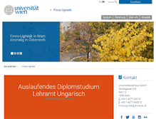 Tablet Screenshot of finno-ugristik.univie.ac.at