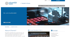 Desktop Screenshot of chemie.univie.ac.at