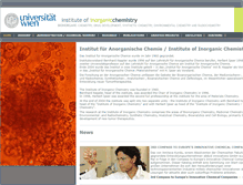 Tablet Screenshot of anorg-chemie.univie.ac.at