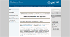 Desktop Screenshot of folh.univie.ac.at