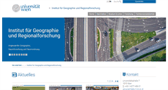 Desktop Screenshot of geographie.univie.ac.at