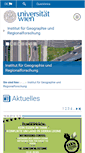 Mobile Screenshot of geographie.univie.ac.at