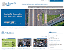 Tablet Screenshot of geographie.univie.ac.at
