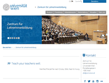 Tablet Screenshot of lehrerinnenbildung.univie.ac.at