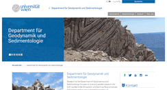 Desktop Screenshot of geologie.univie.ac.at