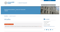 Desktop Screenshot of finanzrecht.univie.ac.at