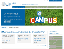 Tablet Screenshot of campus.univie.ac.at