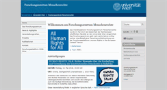 Desktop Screenshot of human-rights.univie.ac.at