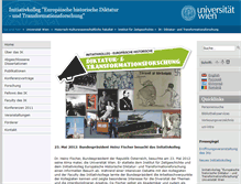 Tablet Screenshot of diktaturforschung.univie.ac.at