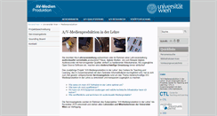 Desktop Screenshot of medienproduktion.univie.ac.at