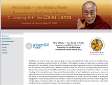 Tablet Screenshot of dalailama.univie.ac.at