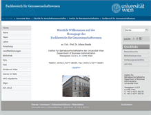 Tablet Screenshot of genos.univie.ac.at