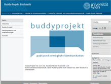Tablet Screenshot of buddy-projekt.univie.ac.at